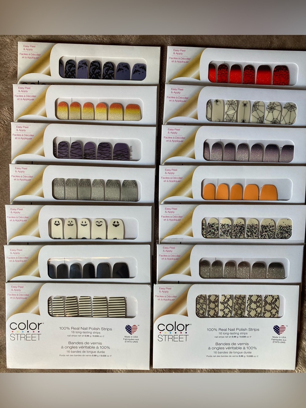 Lot Of 14 Color Street Nail Strips (Halloween Theme) 🎃